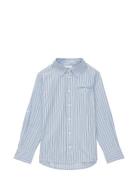 Striped Shirt With Pocket Tom Tailor Blue
