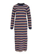 Objkaya L/S Midi Knit Dress 129 Object Patterned