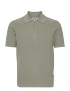 Cfkarl Ss Structured Polo Knit Casual Friday Green