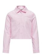 Kogholly Michelle Stripe Short Shirt Wvn Kids Only Pink