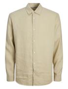 Jprcclawrence Linen Shirt L/S Sn Jack & J S Beige