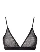 Mesh Triangle Bralette Understatement Underwear Black