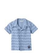 Nmmfelo Terry Ss Shirt Name It Blue