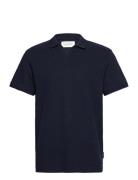 Structured Resort Collar Polo Tom Tailor Navy