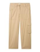 Pants With Utility Details Tom Tailor Beige