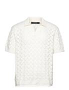 Yinka Relaxed Knit Ss Polo Daily Paper White