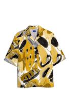 Jorjeff Gallery Aop Resort Shirt S Jnr Jack & J S Yellow