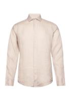 Bs Perth Casual Slim Fit Shirt Bruun & Stengade Beige