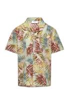 Geel Shirt Grunt Patterned