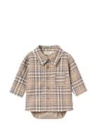 Nbmdamien Ls Boxy Body Shirt Lil Lil'Atelier Beige