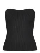 Enya Knitted Bustier Top Malina Black