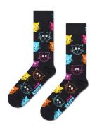Cat Sock Happy Socks Black