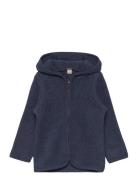 Jacket Ears Cotton Fleece Huttelihut Blue