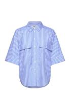 Objpoplina 2/4 Shirt 132 Object Blue