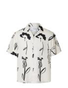 Slhrelax-Rajesh Shirt Ss Aop Selected Homme White