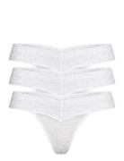 Brief Thong Low Lacey 3 Pack Lindex White