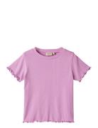 T-Shirt S/S Irene Wheat Purple