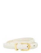 Blair Thin Leather Belt Malina Cream