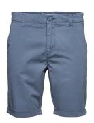 Regular Chino Poplin Shorts - Gots/ Knowledge Cotton Apparel Blue