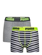 Puma Boys Basic Boxer Printed Strip PUMA Patterned