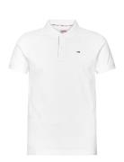 Tjm Slim Placket Polo Tommy Jeans White