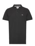 Tjm Slim Placket Polo Tommy Jeans Black