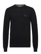 Cotton Pique C-Neck GANT Black