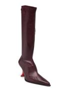 Carlita Burgundy Tall Boots MIISTA Burgundy