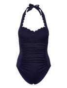 Scallop Halter Bs O Hunkemöller Navy