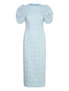 Lace Midi Fitted Dress ROTATE Birger Christensen Blue