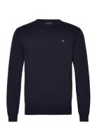 Bradley Cotton Crew Sweater Lexington Clothing Navy