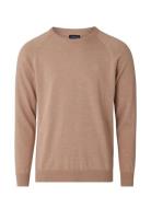 Dean Merino Crew Neck Sweater Lexington Clothing Beige