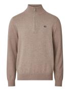 Clay Cotton Half-Zip Sweater Lexington Clothing Beige