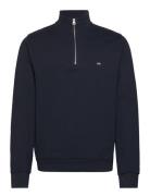 Terrance Organic Cotton Half-Zip Sweatshirt Lexington Clothing Navy