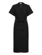 Videlea V-Neck S/S Midi Dress/R/Vol Vila Black