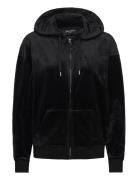 Halan Over D Zip Thru Hoodie Juicy Couture Black