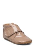 Beginners? Velcro Scallops Pom Pom Beige