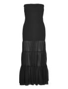 Chiffon Strapless Dress ROTATE Birger Christensen Black