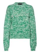 Round Neck Knit Jumper ROTATE Birger Christensen Green