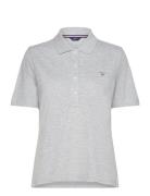 Emb Original Shield Pique Polo GANT Grey