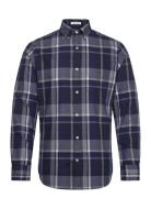 Reg Jaspe Check Shirt GANT Navy