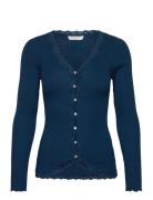 Rwbabette Ls V-Neck Regular Lace Ca Rosemunde Blue