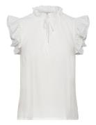 Top W/Ruffles Rosemunde White