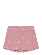 Printed Cotton-Blend Short Mango Pink