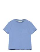 Essential Cotton-Blend T-Shirt Mango Blue