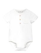 Cotton Bodysuit Buttons Mango White