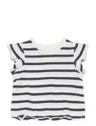 Ruffled Striped T-Shirt Mango Patterned