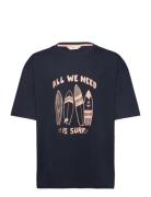 Surf Printed T-Shirt Mango Navy