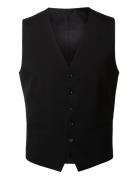 Slhslim-Mylologan Black Waistcoat B Noos Selected Homme Black