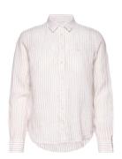 Reg Linen Stripe Shirt GANT Cream